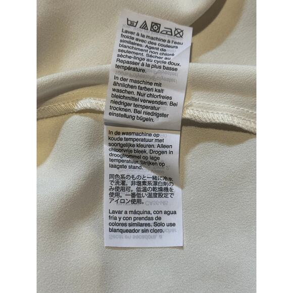 J. Crew NWT 365 Ruffle Neck Shell Satin Crepe Top Women's Size 3X Career Office - Picture 9 of 11